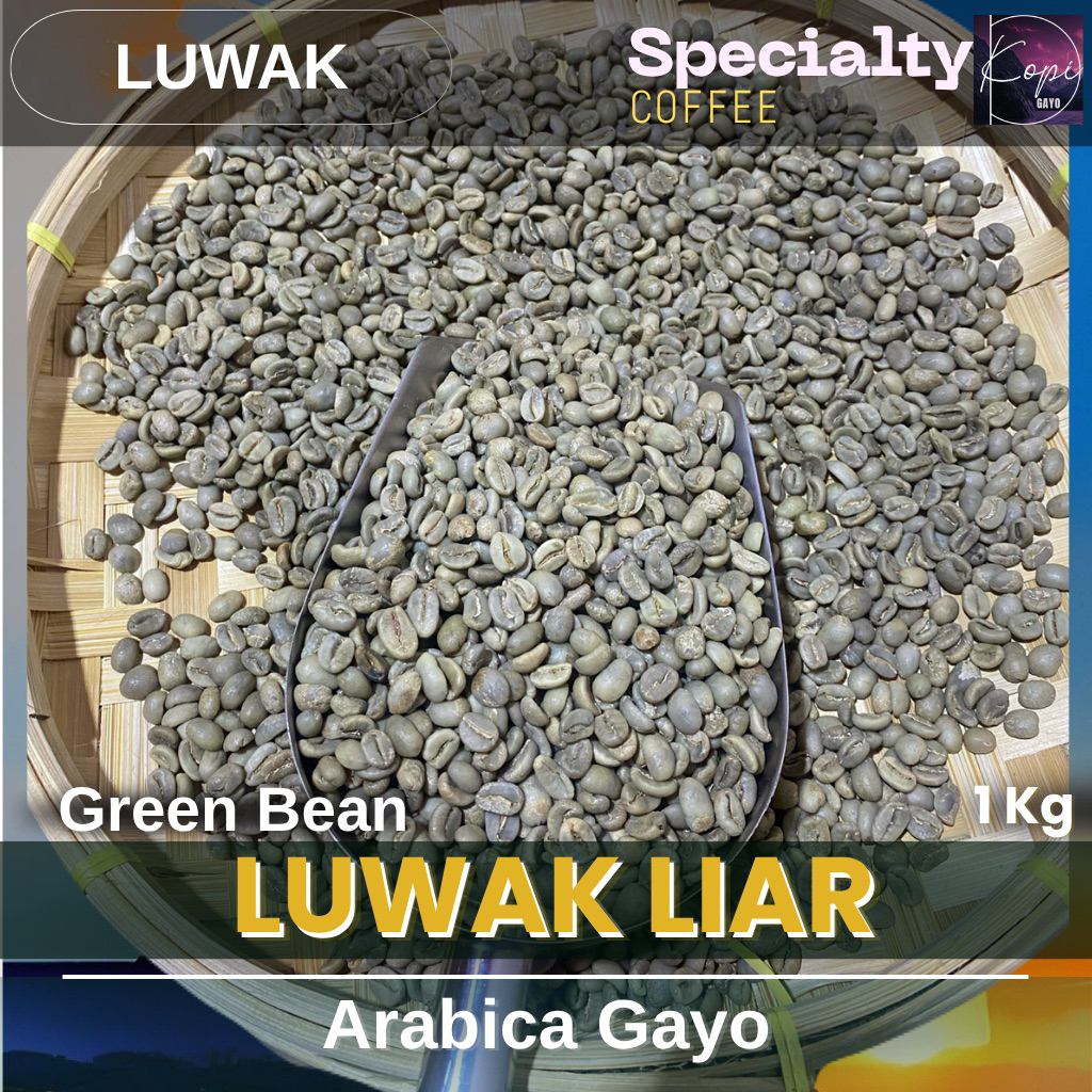 

Luwak Liar Gayo Kopi Arabica coffee Arabika Aceh 1 kg