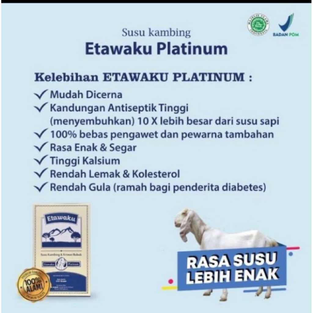 

SUSU KAMBING WTAWAKU PLATINUM 200 GRAM