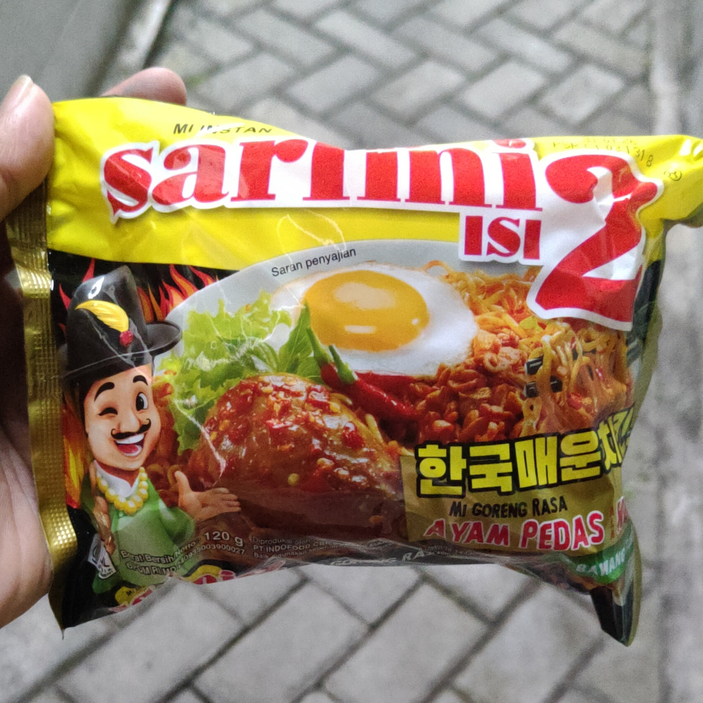 

Sarimi Isi 2 Rasa Ayam Pedas Ala Korea - paket 2 pcs, 3 pcs, 4 pcs