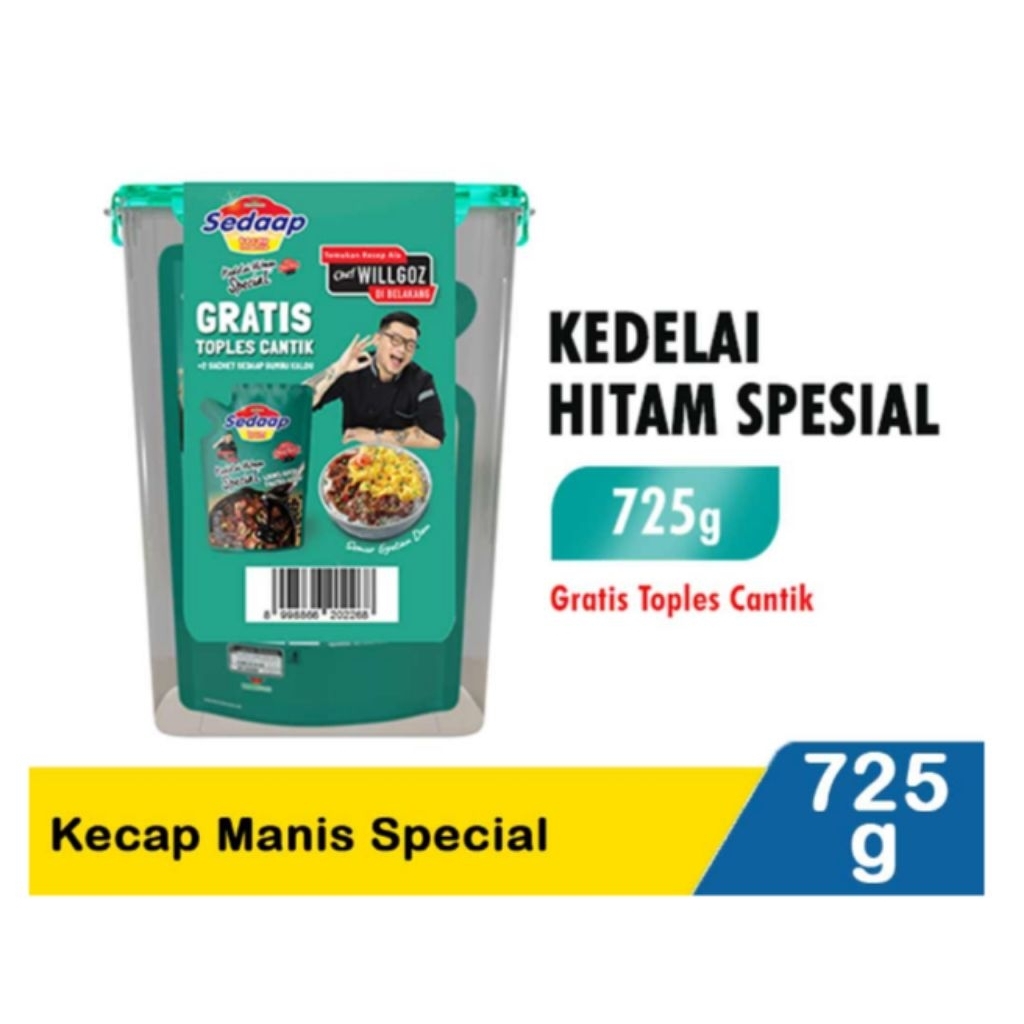 

Kecap Sedaap 725ML free toples