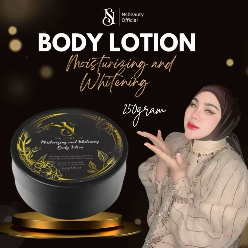 NS BEAUTY LOTION NS BEAUTY BPOM MOIZTURIZING & WHITENING KEMASAN POT 250gram