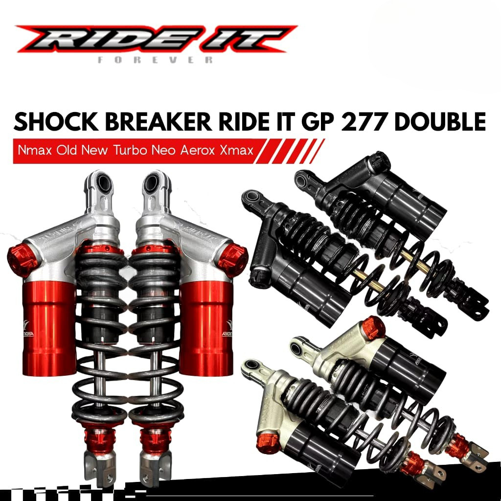 Shok Ride It 277 RDC Double Click Fungsi Ukuran 280 320 340 CB GL MEGAPRO TIGER GRAND SUPRA RX KING 