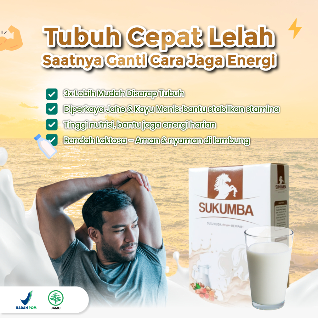 

Tambah Stamina dengan Susu Kuda Sumbawa + Rempah Pilihan - SUKUMBA - Alami Aman BPOM Nyaman Sehat Stamina Meningkat - isi 200Gram