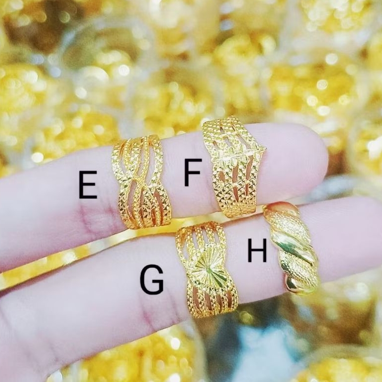 CINCIN DUBAI CINCIN KOIN ASLI PERHIASAN WANITA DEWASA
