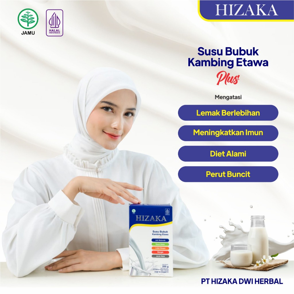 

HIZAKA SUSU KAMBING ETAWA ATASI PERUT BUNCIT/DIET HERBAL DAUN KELOR