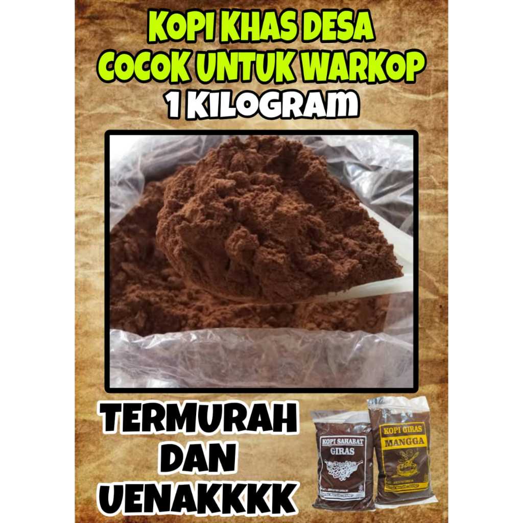 

Kopi bubuk giling 1 Kg Termurah Cocok Untuk Giras Warkop II Komposisi Premium