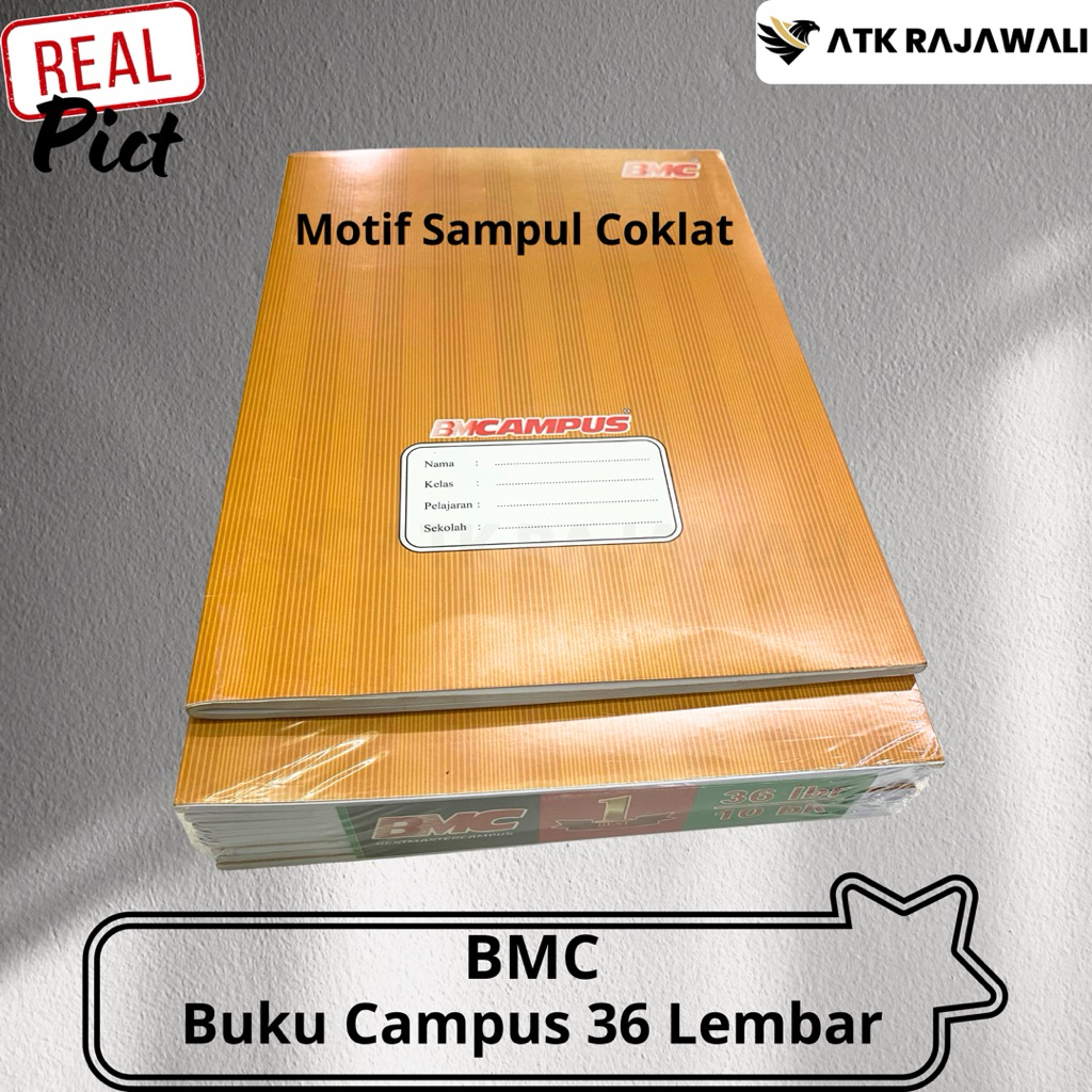 

Buku Tulis Campus BMC 36 Lembar Motif Kraft (Pack)