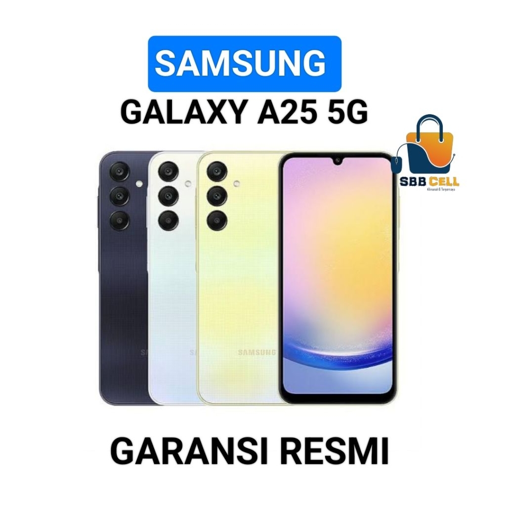 HP SAMSUNG GALAXY A25 5G 8/256 GB - SAMSUNG A25 5G RAM 8GB ROM 256GB GARANSI RESMI
