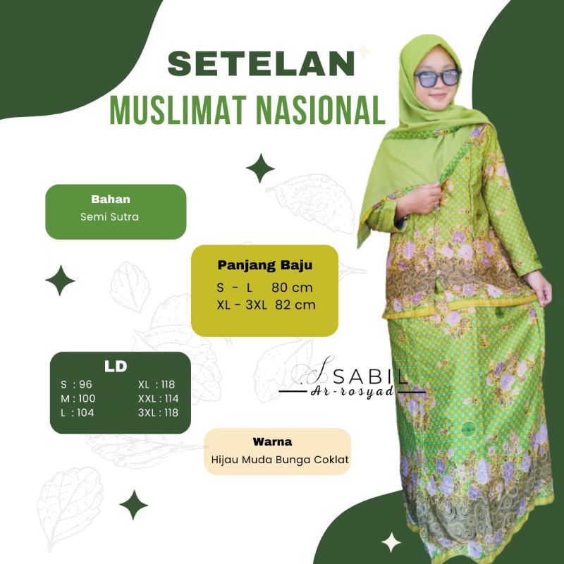 SETELAN MUSLIMAT NU SEMI SUTRA SERAGAM MUSLIMAT NU RESMI PUSAT BAHAN SEMI SUTRA / Seragam Muslimat N