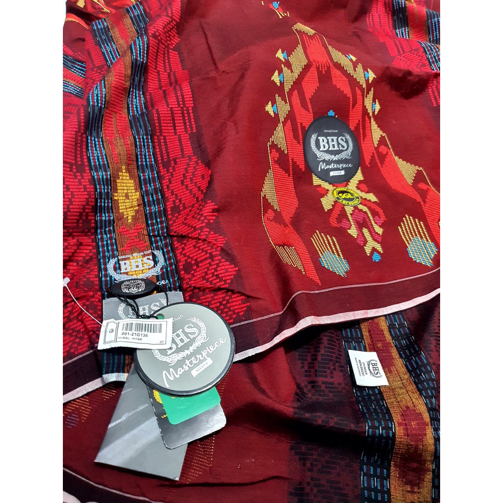LIMITED EDITION - SARUNG TENUN BHS MASTERPIECE SGL SPUNSLIK MERCERIZED GRADE SILVER PRODUK LAWAS BAH