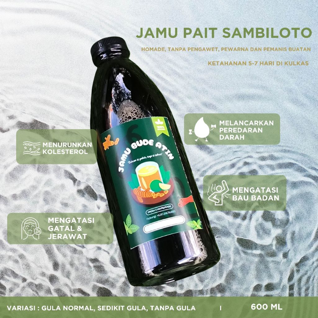 

Jamu Pait Sambiloto alami herbal kesehatan