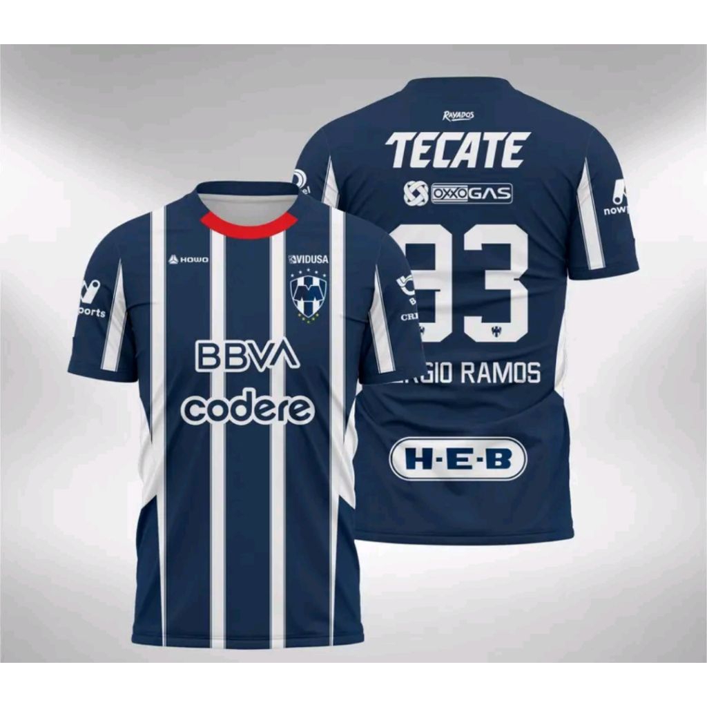 JERSEY MONTERREY HOME AWAY 2025 SERGIO RAMOS GRATIS NAMA DAN NOMOR PUNGGUNG