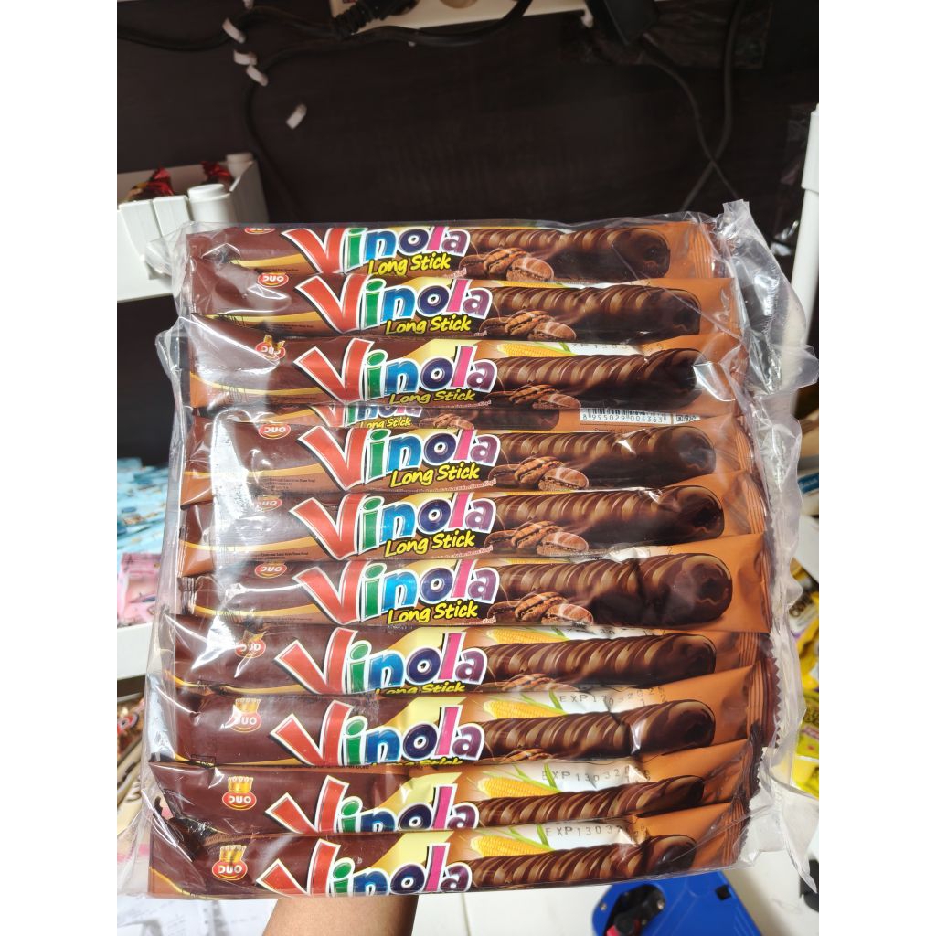 

(10 PCS) DUO VINOLLA VINOLA LONG STIK COKLAT - VANILA - STROBERI - KOPI