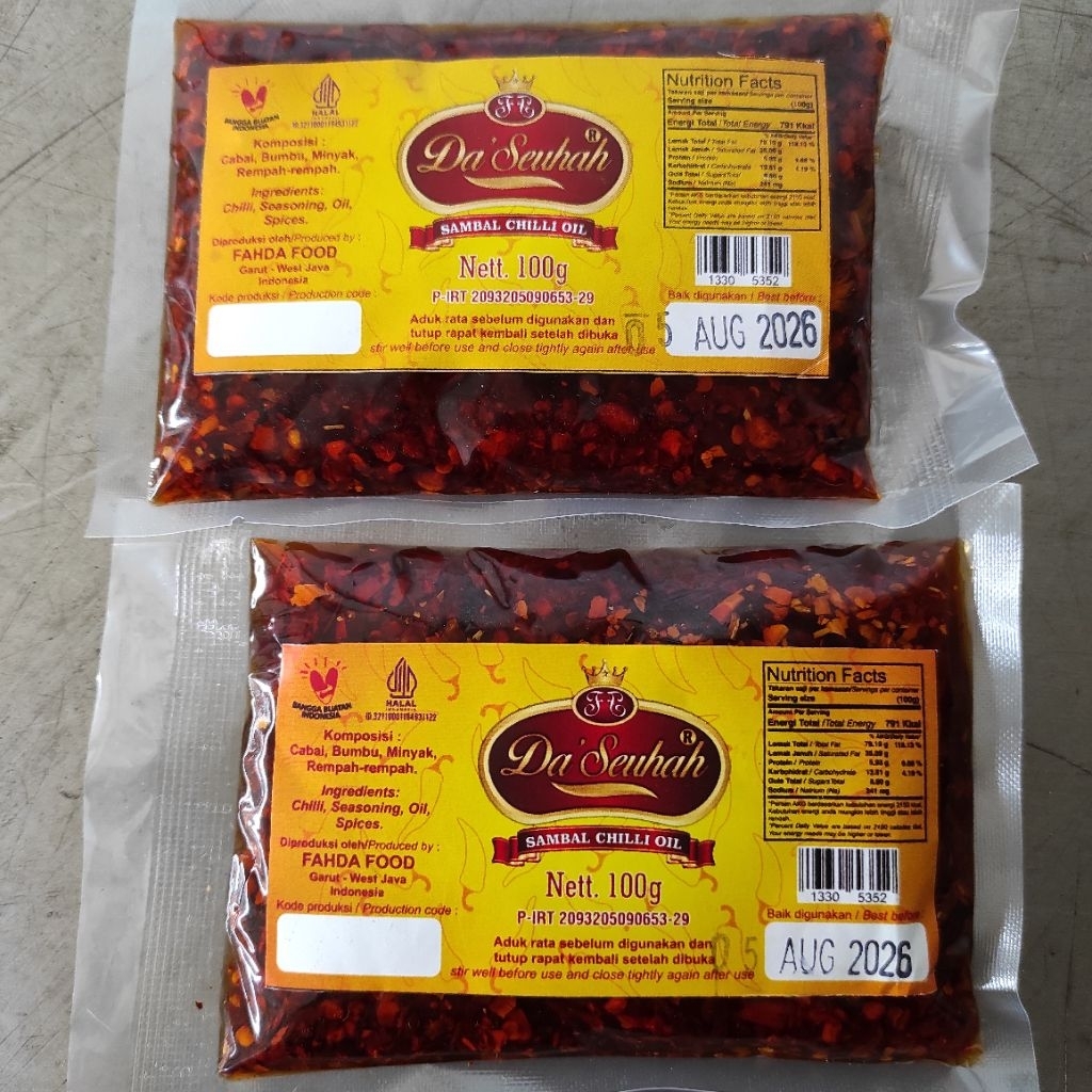 

Sambal Chili Oil Da Seuhah 100gr