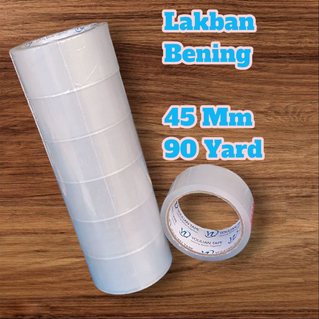 

Lakban Bening Ukuran 45 Mm 90 Yard Berkualitas dan Serba Guna
