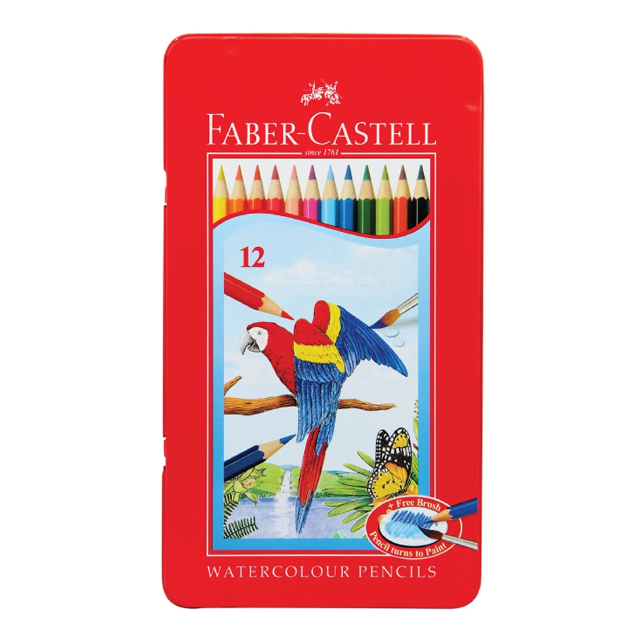 

FABER CASTELL PENSIL12 WARNA WATERCOLOR KALENG TIN 115913