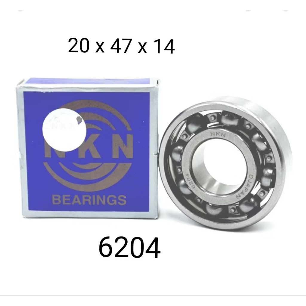 Laher Bearing 6204 NKN JAPAN Untuk As Pulley & bearing roda belakang Honda Yamaha Suzuki