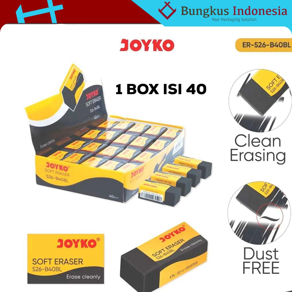 

1 BOX Penghapus Joyko/Joyko Eraser 526 B40BL