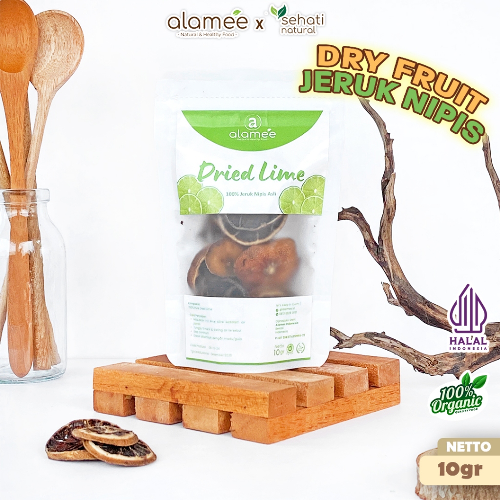 

ALAMEE Jeruk Nipis Kering Dried Lime Slice Tea Teh Herbal Buah Iris Organik Siap Seduh Minum 10gr