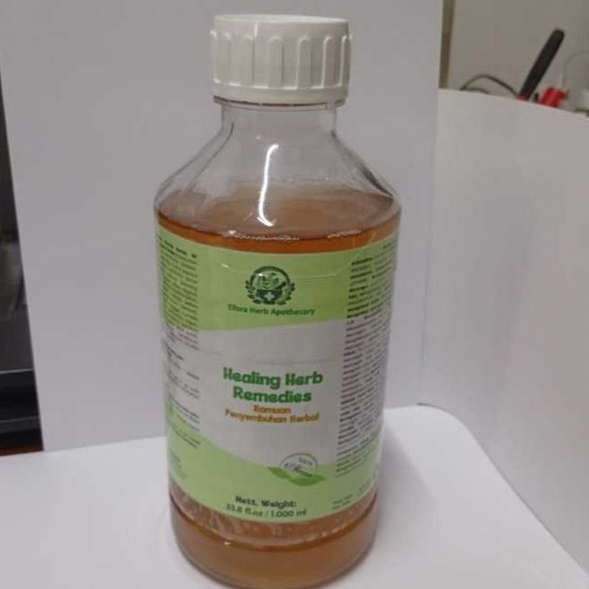 

Healing Herb Remedies 1 Liter - Jamu obat herbal diabetes, hipertensi, miom kista, kolesterol, dll