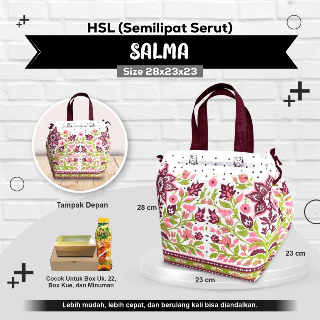LUSINAN Tas Hajatan Motif Serut Tas Syukuran Tas Bingkisan Berkatan Tas Souvenir Hajatan Tas Motif