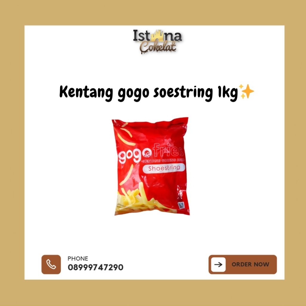 

[Frozen] Kentang Gogo Soestring 1kg