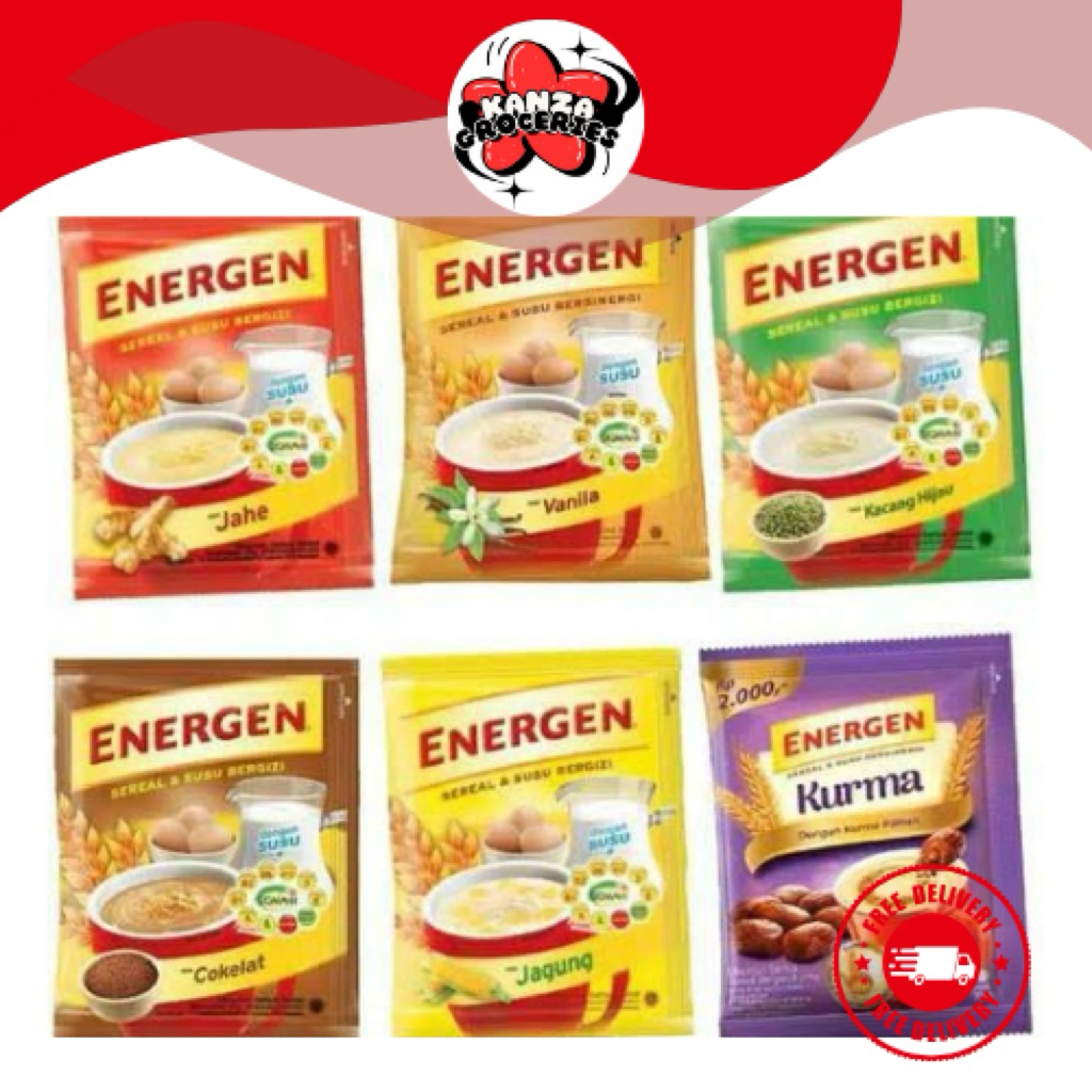 

Energen Instan Sereal Cokelat Rencengan isi 10 320gr Energen Instan Sereal Vanila 320gr | Kanza Groceries