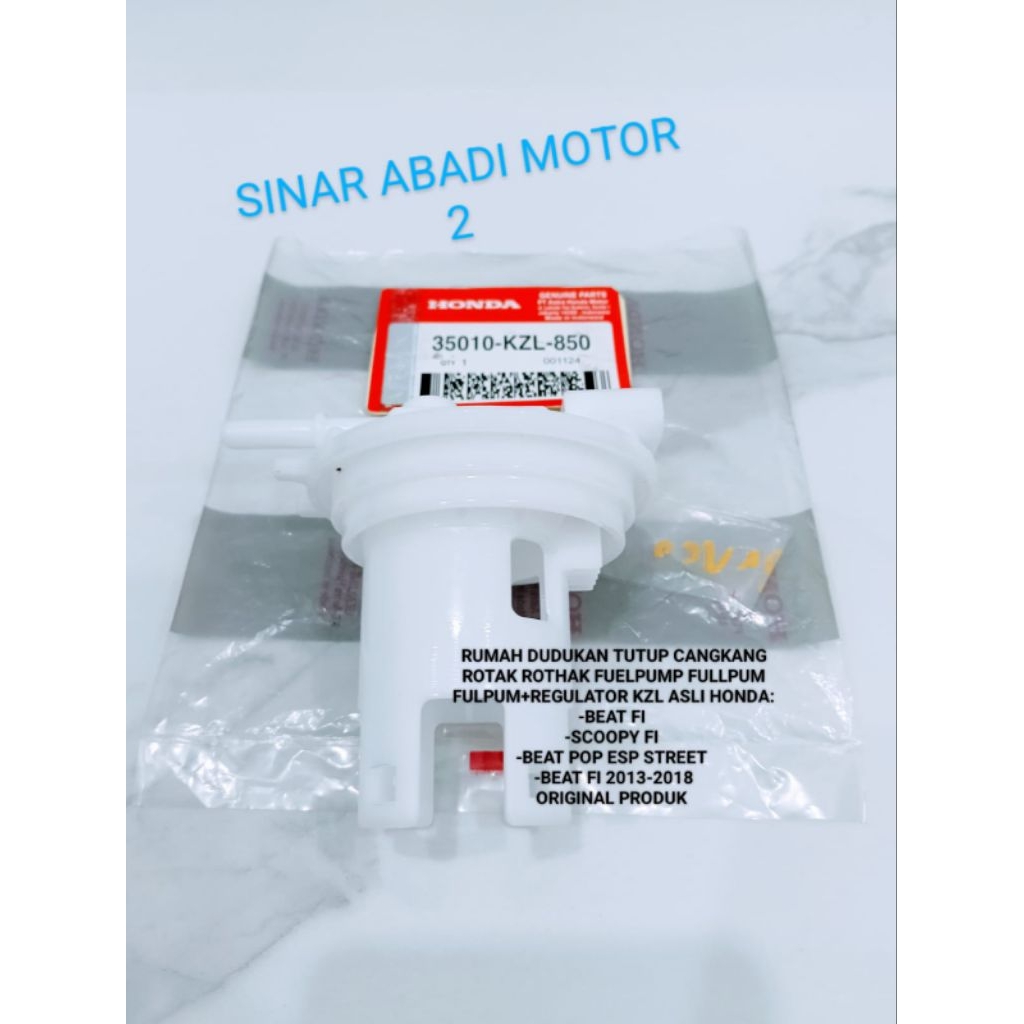 RUMAH DUDUKAN TUTUP CANGKANG ROTAK ROTHAK FUELPUMP FULLPUM FULPUM+REGULATOR KZL ASLI HONDA BEAT FI S