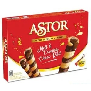 

Astor Singles Wafer Roll Cokelat Box 224gram