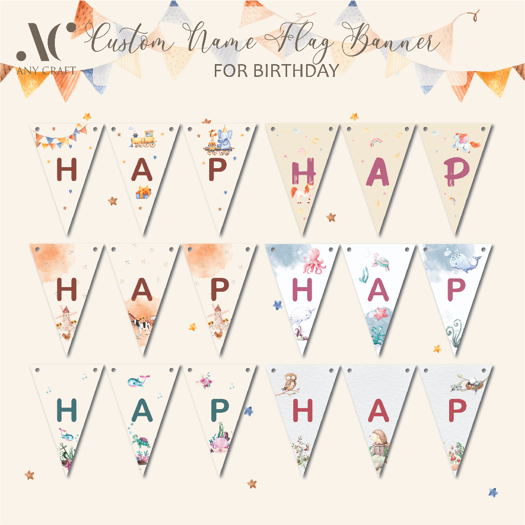 

Bunting flag happy birthday flag banner kertas custom bunting flag custom bunting flag warna warni