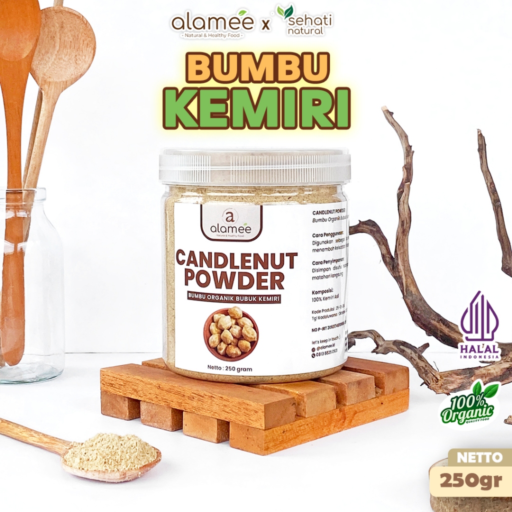 

Kemiri Bubuk Candlenut Powder Bumbu Dapur Organik Rempah Masak Murni Asli Tanpa Campuran Alami 250gr