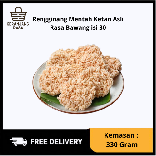 

Rengginang Mentah Rasa Bawang / Original Isi 30 Pcs Makanan Khas Bandung