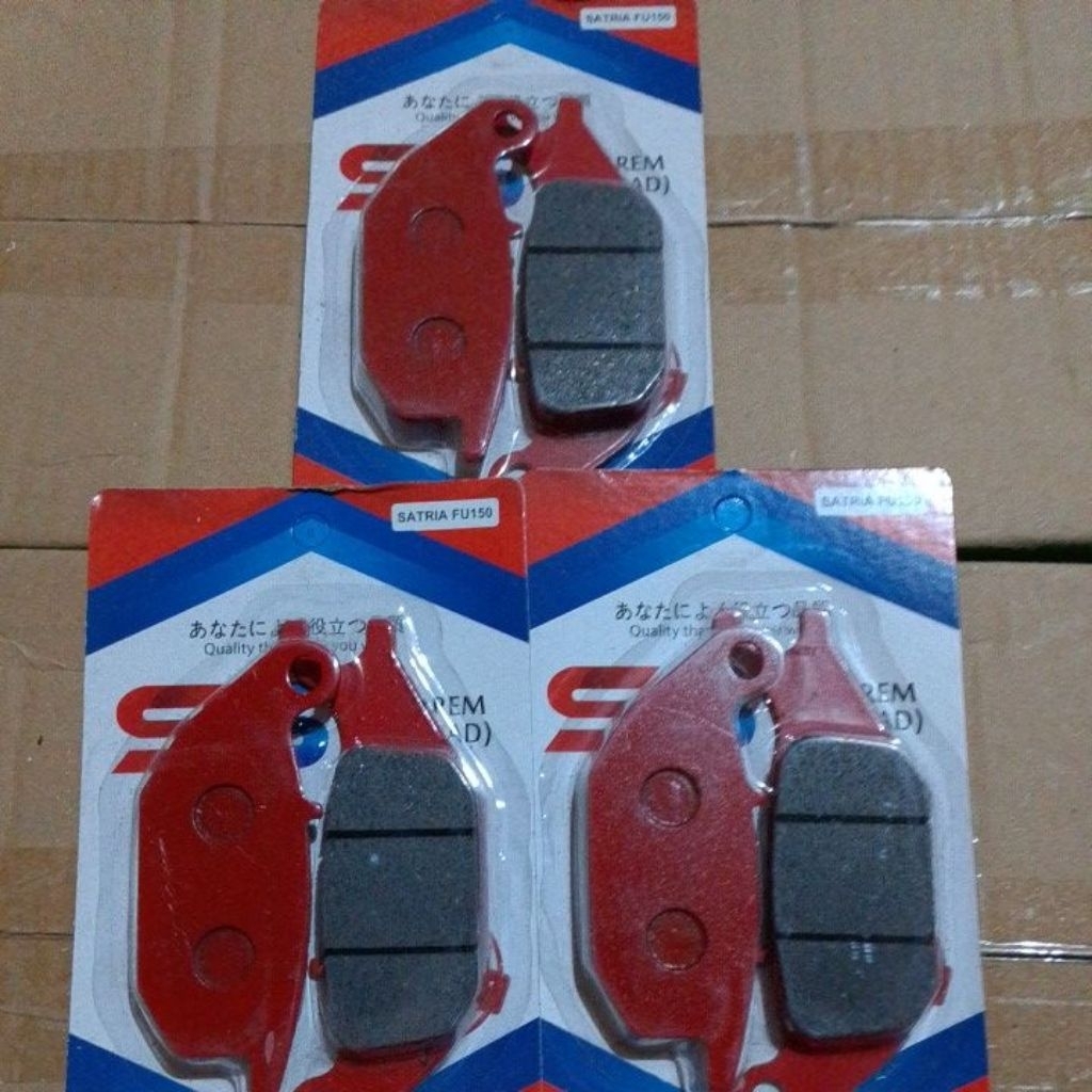 kampas rem cakram belakang satria Fu paket isi 3set