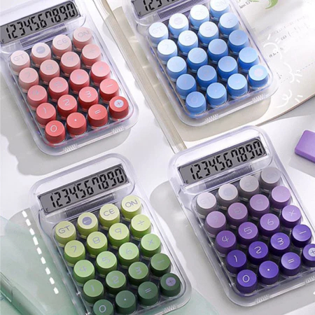 

TRANSPARAN COLOR CALCULATOR KINCIZEN KC-819 / KALKULATOR TRANSPARENT 10 DIGIT PINK HIJAU BIRU UNGU