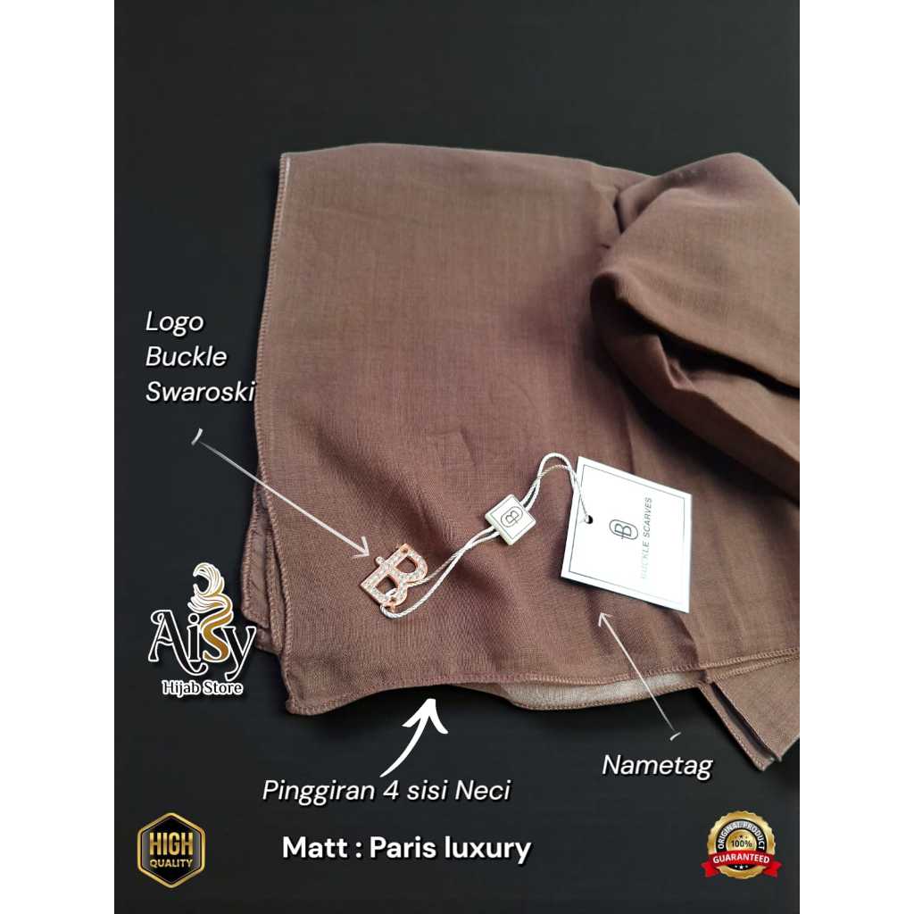Hijab SegiEmpat Paris Luxury 4S Buckle Scarvers//Kerudung Paris Luxury 4s Buckle Scarvers