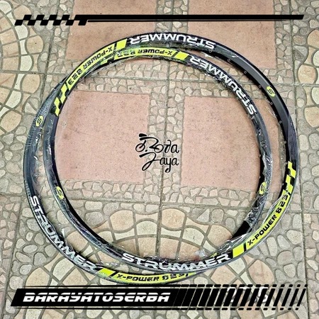 VELG RIMS 27.5 STRUMMER X POWER 32H KUNING  SPAREPART SEPEDA TERMURAH