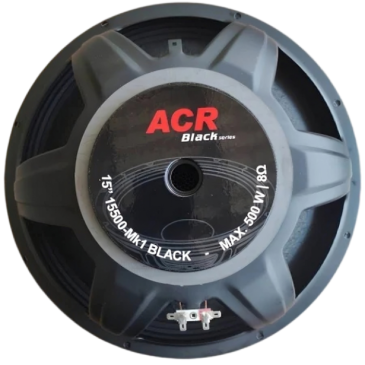 Speaker ACR 15500-Mk1 Black 15 Inch 500W / Speaker Full-range ACR 15” 15500 500W Woofer Mid-Bass