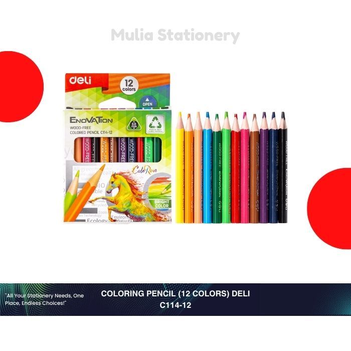 

Pensil Warna Deli 12 Warna Pendek EC114-12 | Pensil Warna Deli EC114-12 | Perlengkapan Sekolah & Menggambar