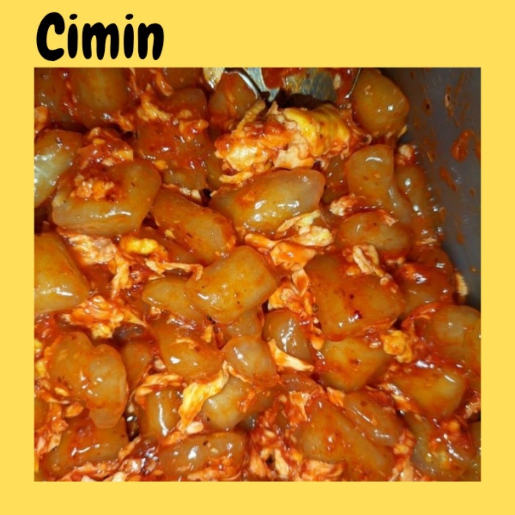 

cimin balado rumput laut jagung manis cemilan makanan pedas gurih