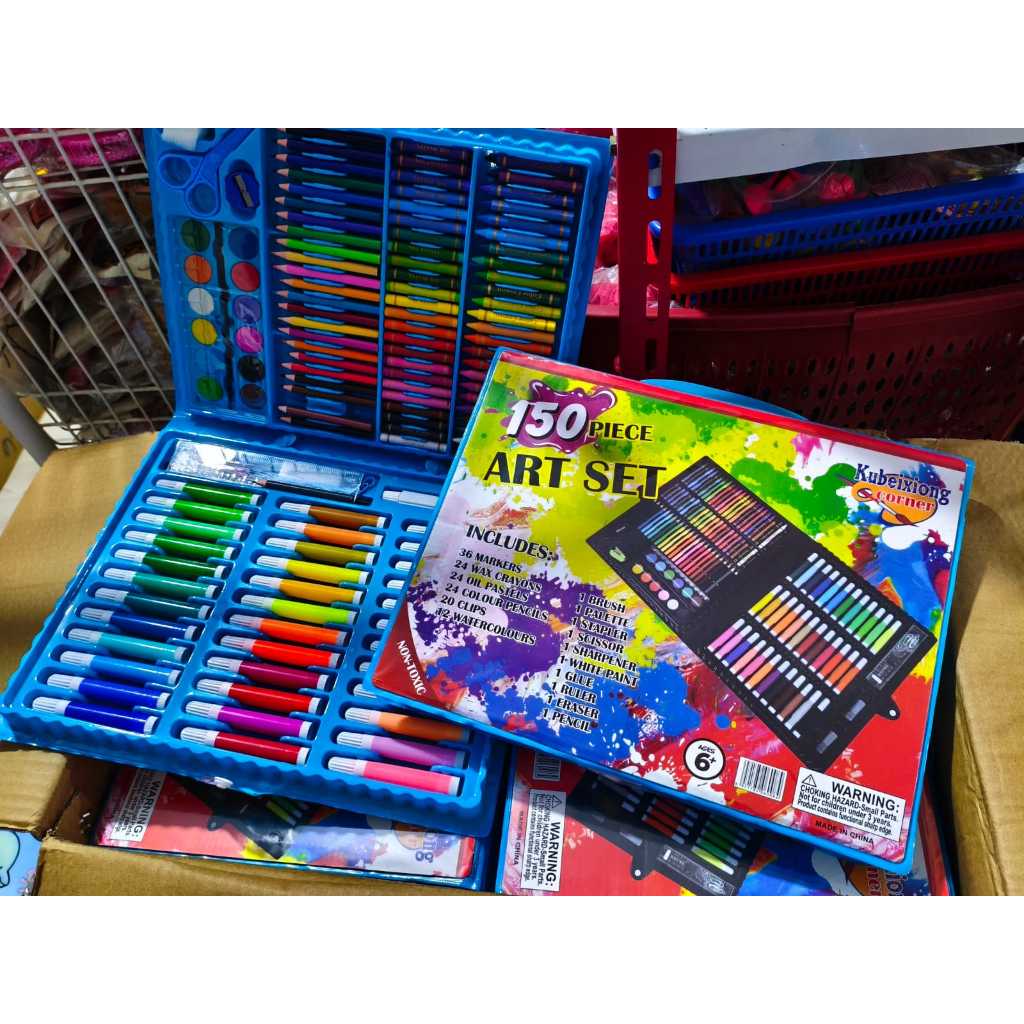 Terbaru Alat Menggambar Anak Crayon Besar Set 150Pcs Lengkap