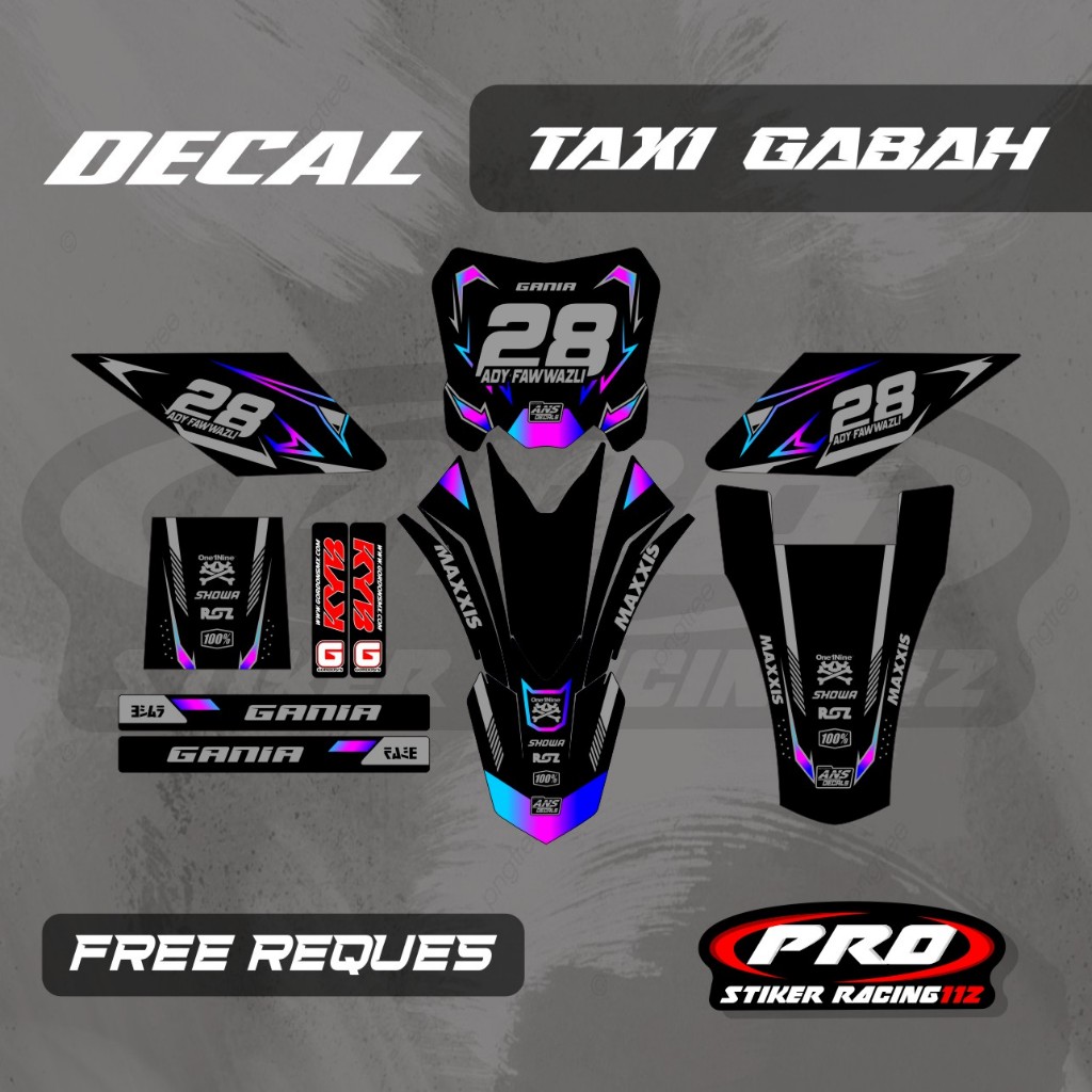 DECAL OJEK GABAH DECAL TAXI GABAH DECAL ANGKUT GABAH FREE CUSTOM