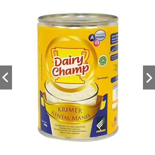 

SUSU KENTAL MANIS CAP DAIRY CHAMP KRIMER KENTAL MANIS 480g