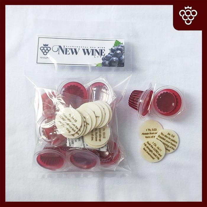 

nggur Perjamuan Kudus Lite + Hosti Ayat Kecil INDONESIA - isi 10