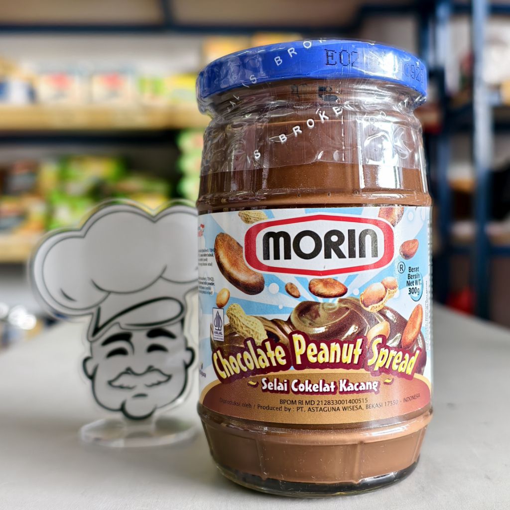 

Morin Chocolate Peanut 300Gr / Selai Morin Coklat Kacang / Selai Roti Bakar Coklat