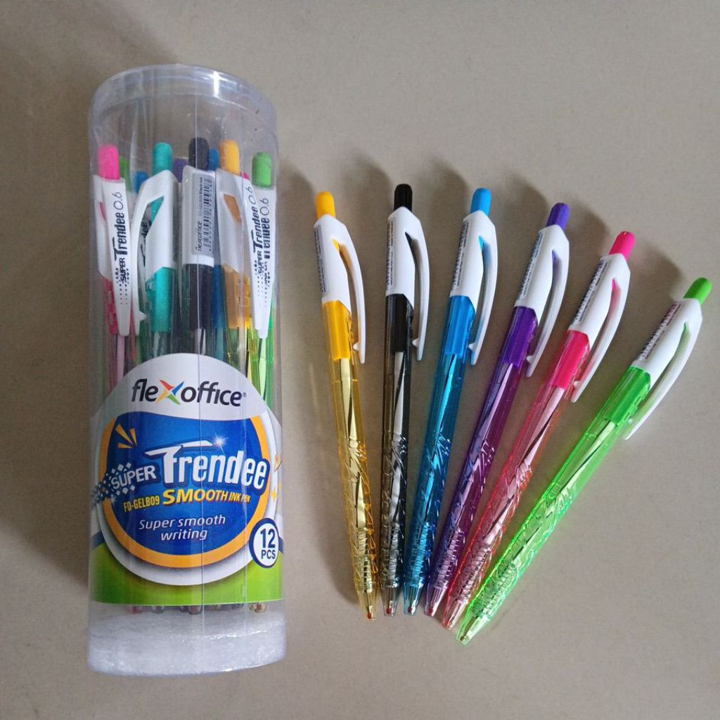 

Pulpen Flexoffice Trendee FO-GeLB09 hitam ( 1 pak isi 12 pcs )