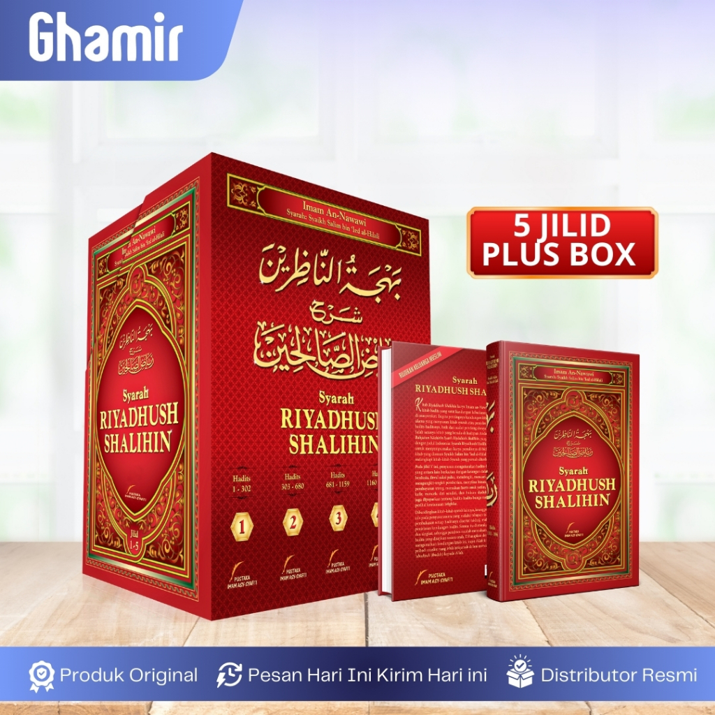 Syarah Riyadhush Shalihin 5 Jilid Plus Box Original Pustaka Imam Syafii