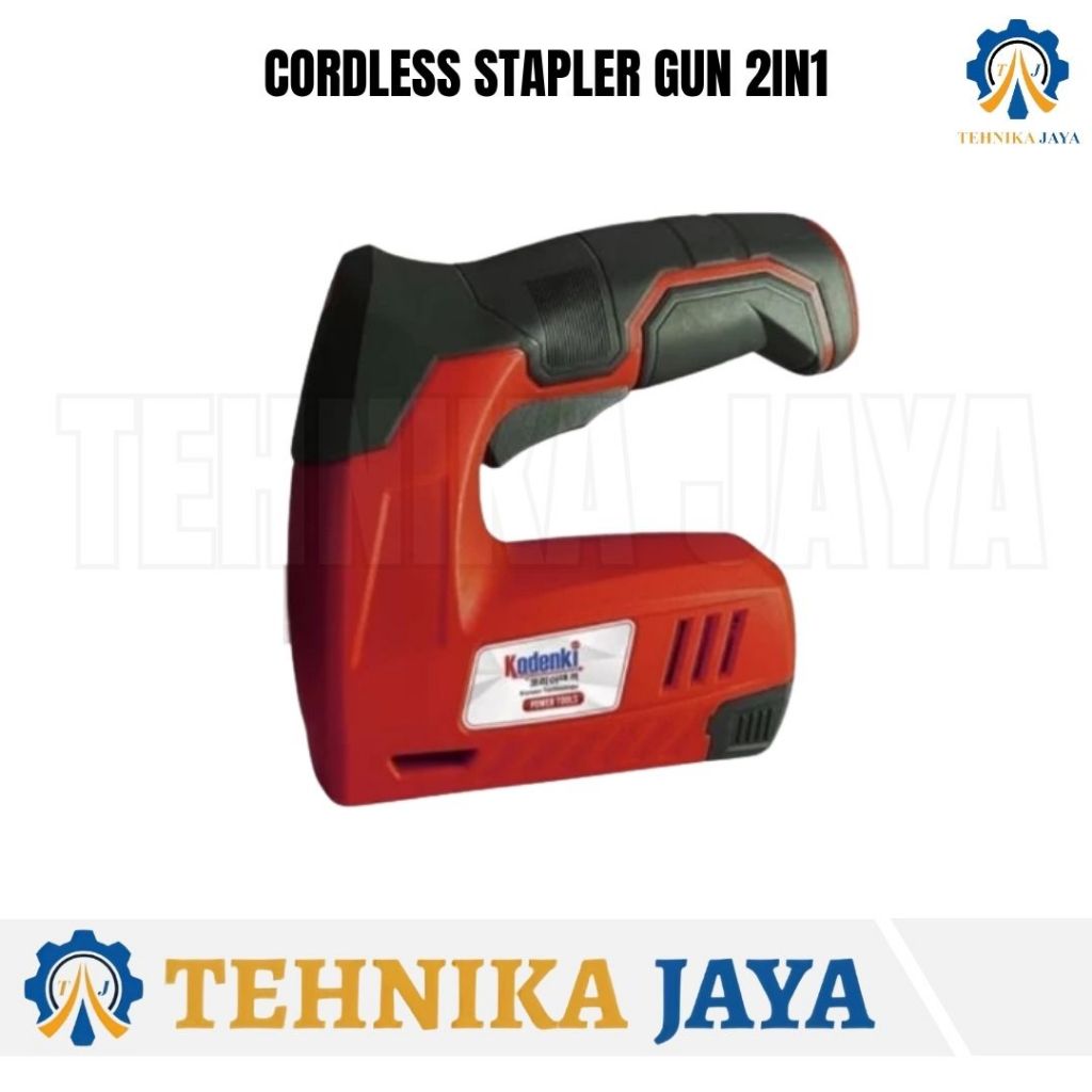 

Cordless stapler gun mesin paku staples baterai 2 in 1 Kodenki KDK-CSG132