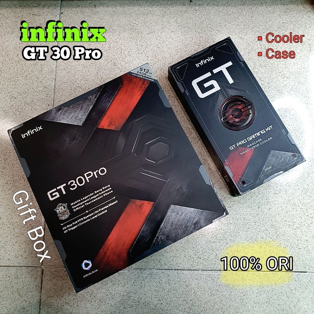Gift Box || Gaming Kit Gt 30 pro || Cooler GT 30 pro || Case GT 30 pro Original 100% Bawaan HP