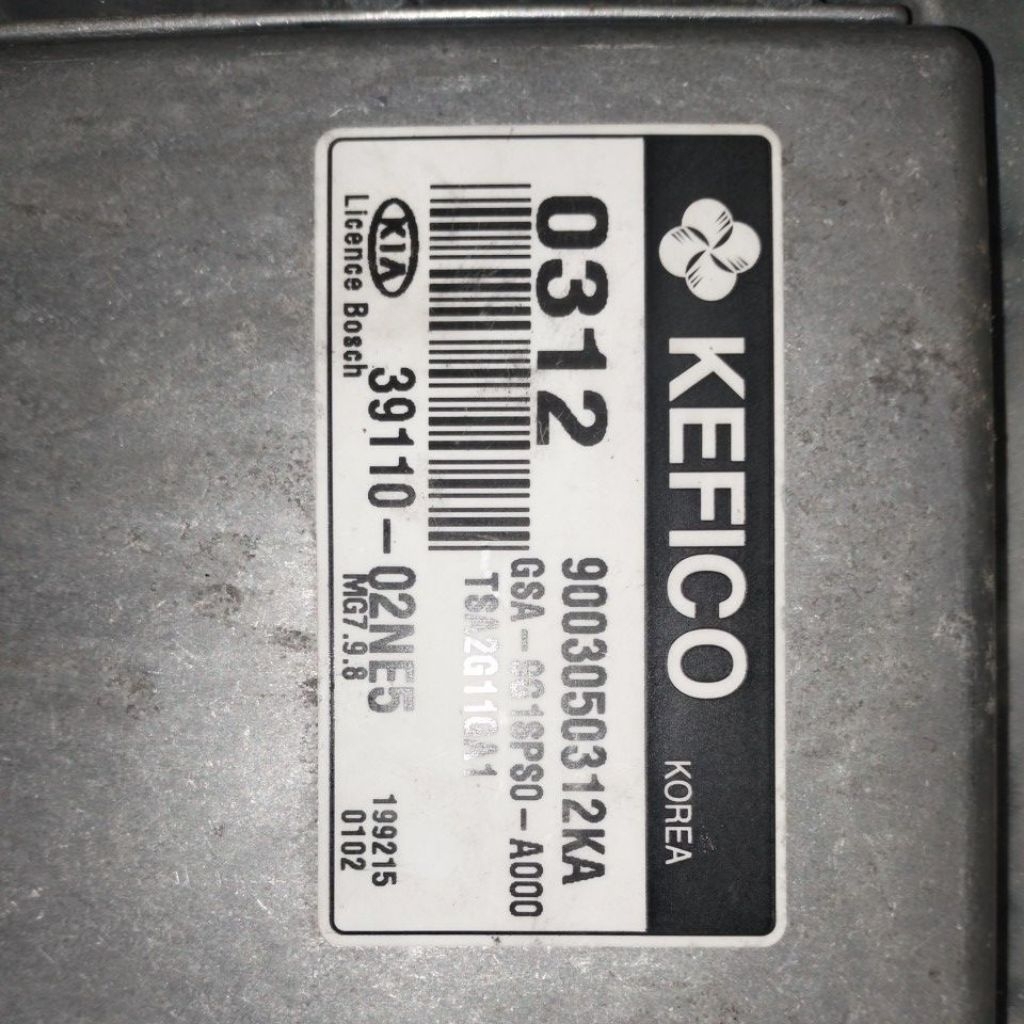 ECU KIA Splash/Rio Manual/Picanto Matic/Rio Pride Matic/