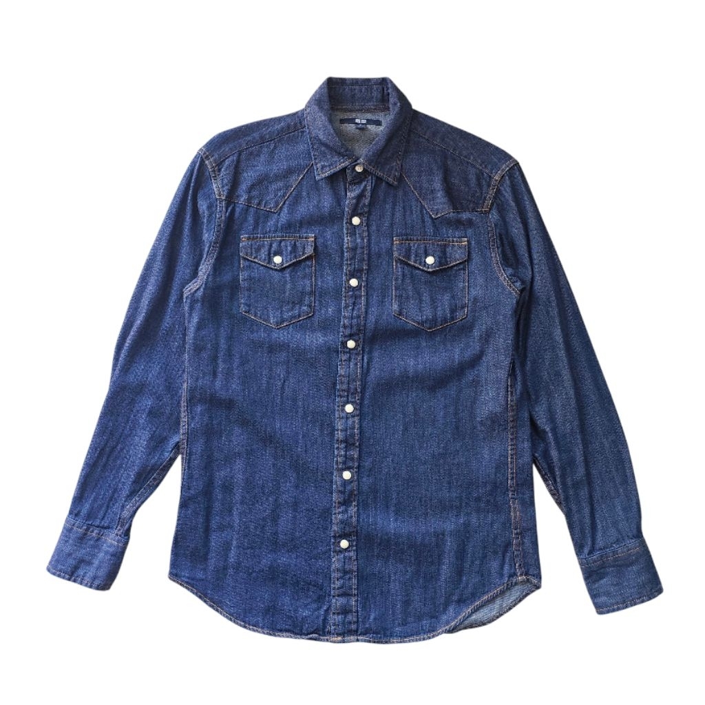 UNIQLO WESTERN DENIM SHIRT - JEANS